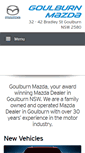 Mobile Screenshot of goulburnmazda.com.au